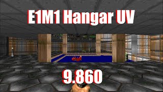 Doom Speedrun - E1M1 Hangar UV 9.860 (Unity Port)