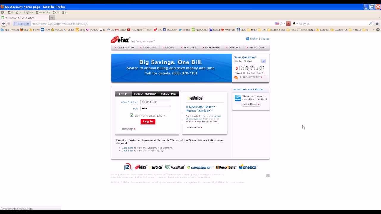 Efax sending a fax with efax youtube