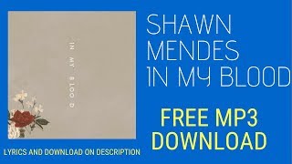 Shawn Mendes In My Blood Audio MP3 Free Download