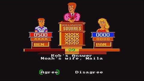 Hollywood Squares NES 2nd Run Game 50