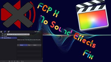 FCP X No Audio Effect! Fast and Simple Fix