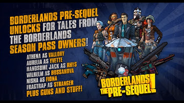 All Tales from the Borderlands Skins and Heads in The Pre-Sequel