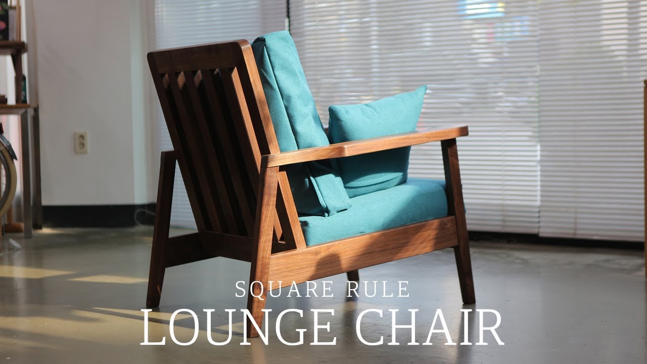 SQUARERULE FURNITURE - Making a Walnut Lounge Chair