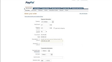 PayPal Virtual Terminal