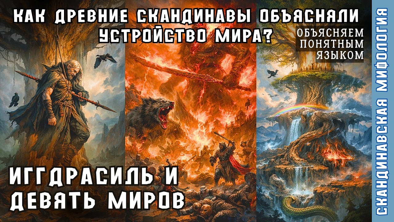 А ГДЕ ВАЛЬГАЛЛА? Мифы ДРЕВНЕЙ СКАНДИНАВИИ: Мировое древо Иггдрасиль,  Асгард, Один и Рагнарёк