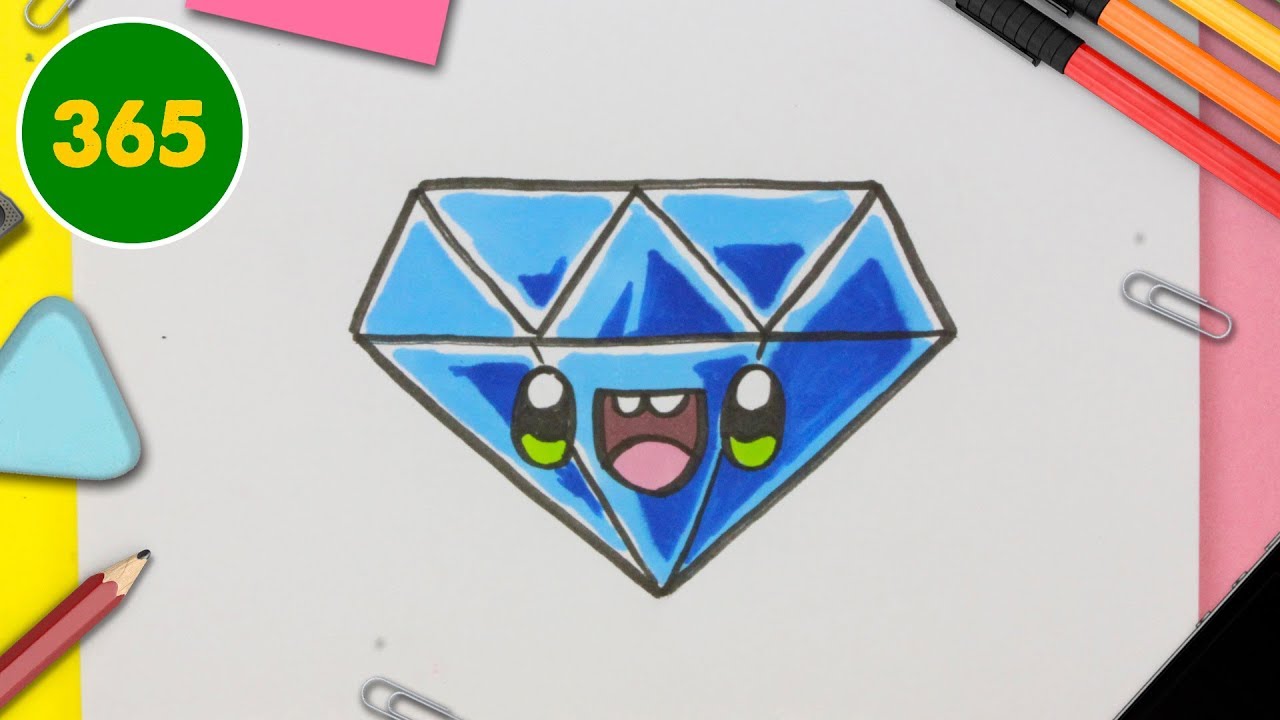 Diamante Kawaii - Desenho de pimentaopep - Gartic