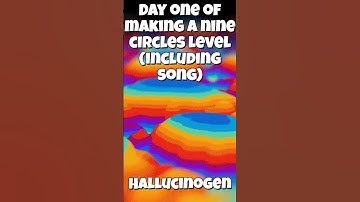 Day 1 of making a Nine Circles level (including the song) | Geometry Dash