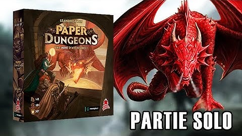PAPER DUNGEONS - Mangeons de la Liche au goûter ! - Partie SOLO et Avis