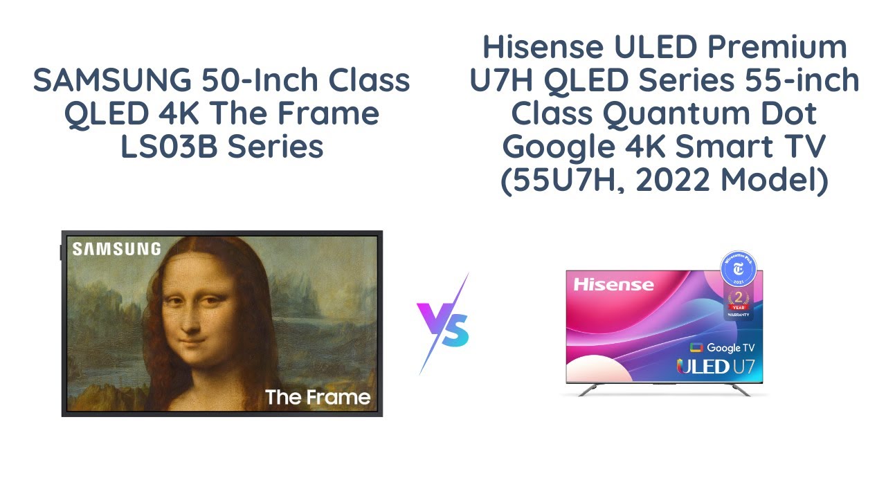 Samsung The Frame LS03B vs Hisense U7H QLED Which 55inch TV Is Worth