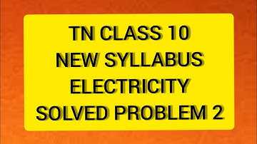 TN Samacheer 10 Science  Electricity Solved Problems Sum  2