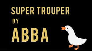 ABBA - SUPER TROUPER SWEDISH LYRICS