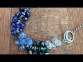 Ombre color block Necklace | ChaCha Necklace | Designing with Bargain Bead Box | Crystal Dangles