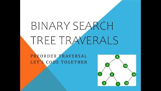 Preorder Traversal In Trees Javascript