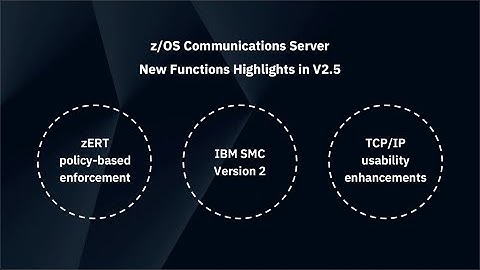 z/OS Communications Server: Overview and V2R5 Highlights