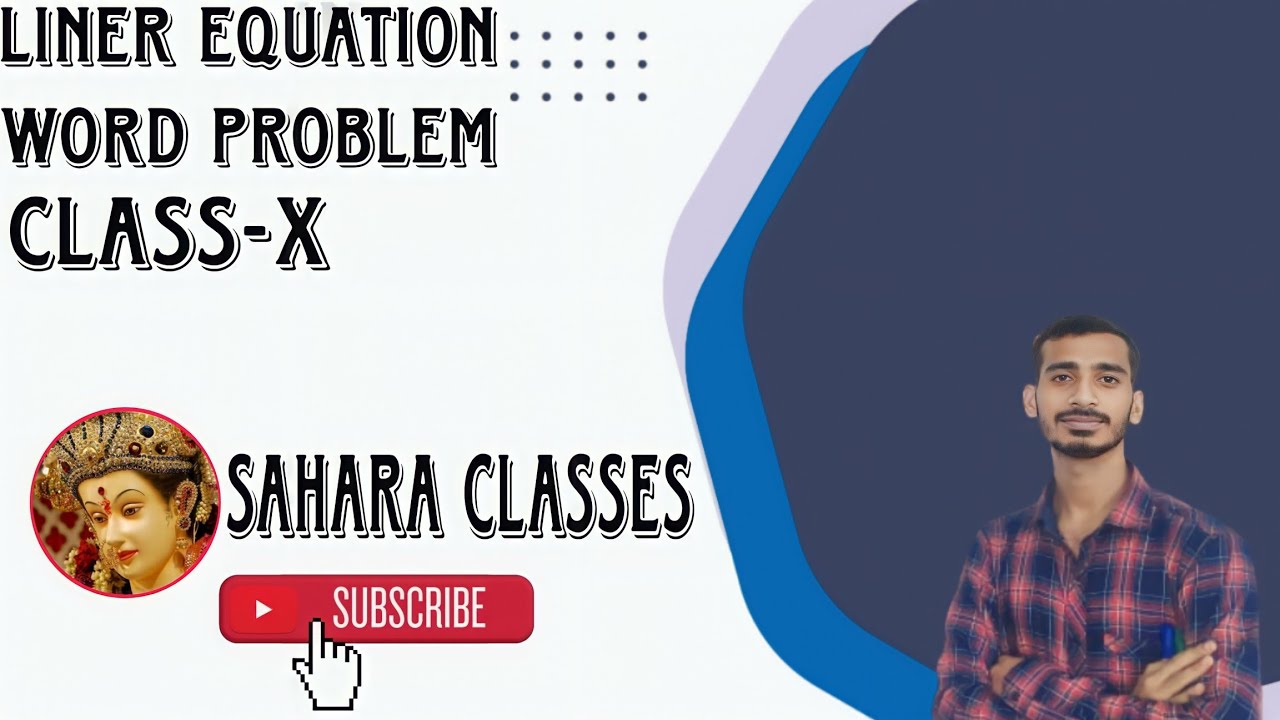 linear equations word problem lecture 3rd hot questions 🔥 - YouTube