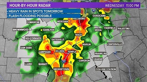 LIVE LOOK: Tracking rain moving through Central Texas