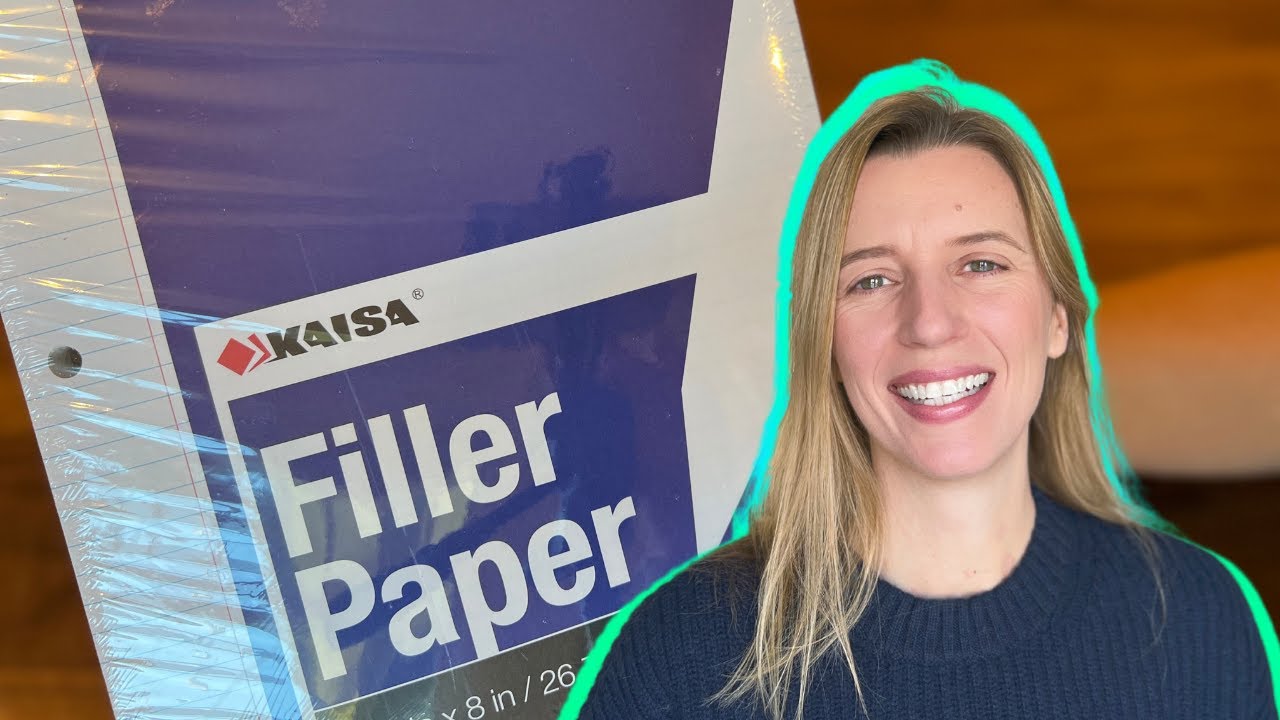 Solid College Ruled Paper: USA-Made, No Bleed, Bulk Pack!