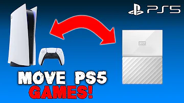 Mohu hry pro systém PS5 umístit na externí pevný disk?