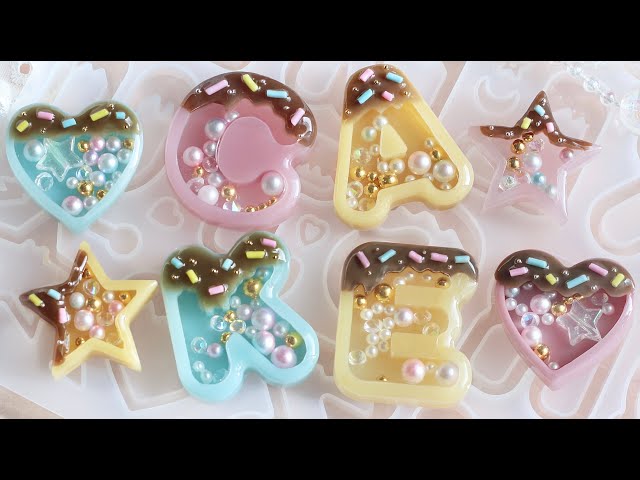 59【レジン制作】チョコがけアルファベットシェイカー
