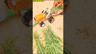 My DIY Mini Hay Cutter for Mini Tractor 🚜 #miniaturescene #handmadeDIY #minitractor