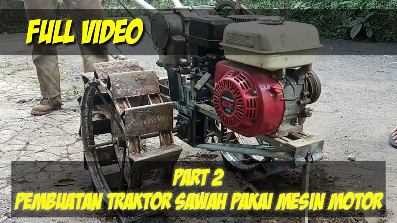 cara membuat traktor mini simpel dan sederhana