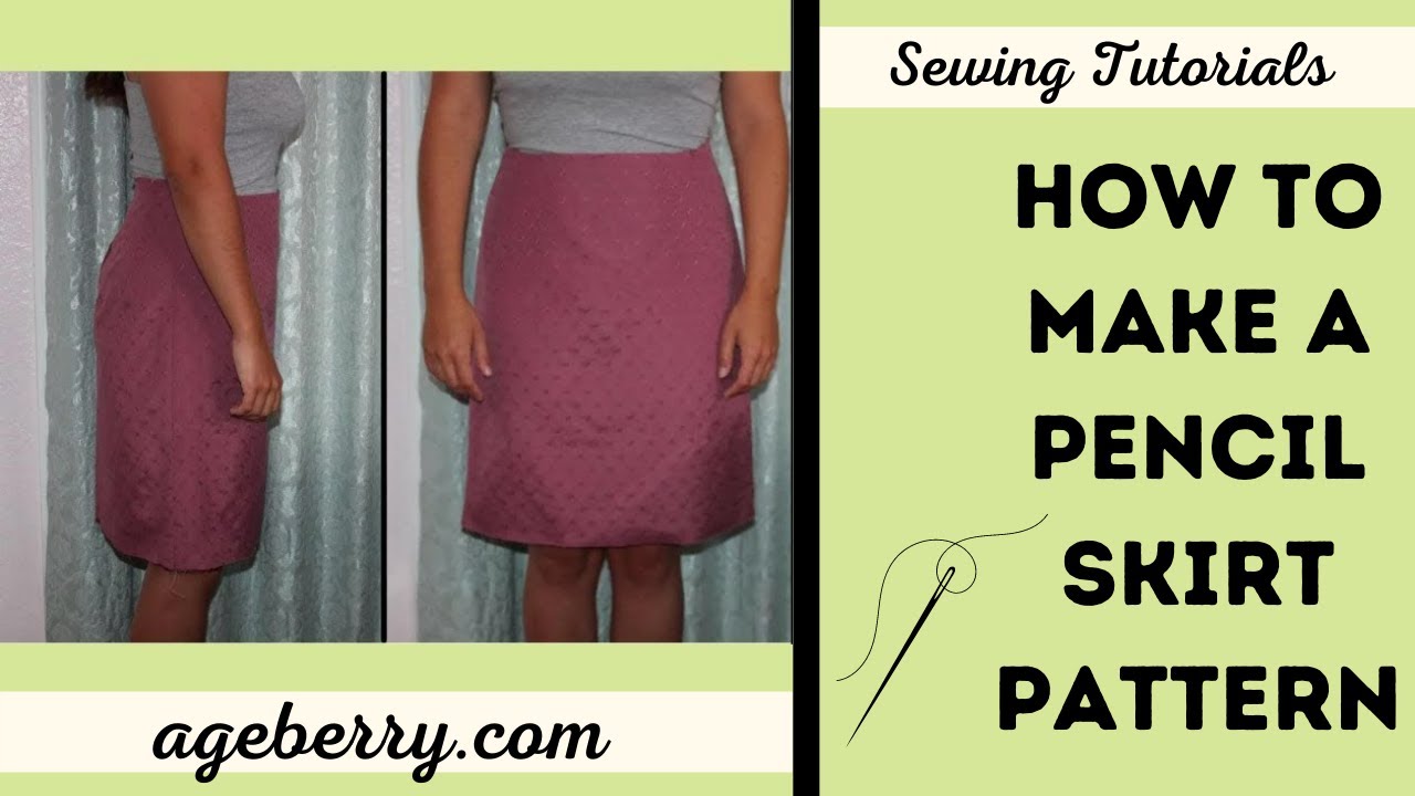 How to make a pencil skirt sloper for real women, not models - YouTube