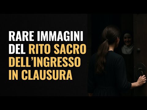 Rare immagini del rito sacro dell’ingresso in clausura