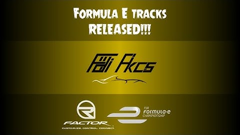 rFactor - Formula E Circuits RELEASED!!!
