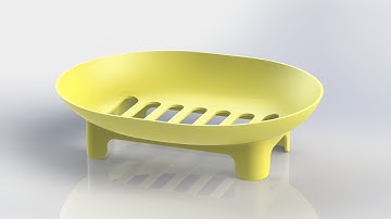 Soap Tray design in solidworks