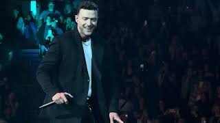 Justin Timberlake performs Cry Me A River on The Forget Tomorrow Tour in Vancouver on 4/29/24.