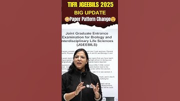 TIFR JGEEBILS 2025 Big Update I Paper pattern changes I Check now #tifr2025 #iitjam2025