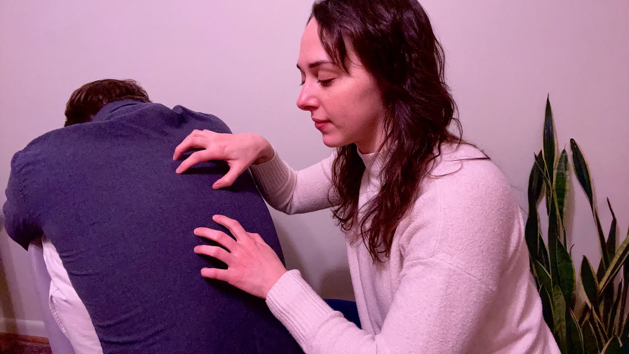 ASMR Satisfying Back Scratching & Tracing Massage, Whispered ✨ Real Person ASMR