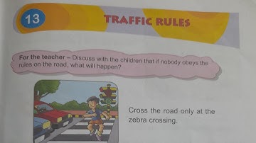 EVS | DAV Public School | Class 2 | Chapter 13 | Traffic Rules | Explanation in English Language