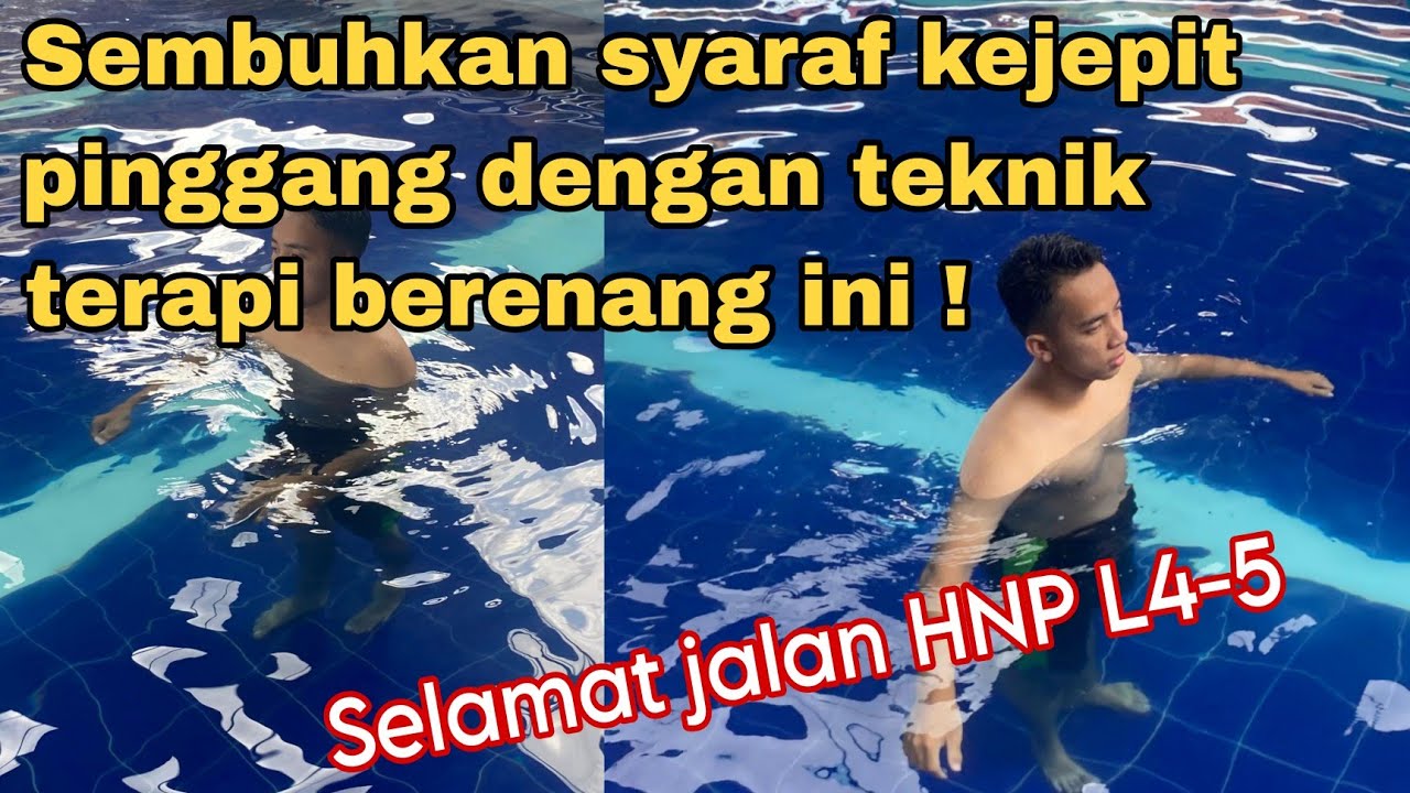 Banyak yang berhasil menyembuhkan syaraf kejepit pinggang dengan terapi berenang ini !