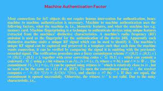 Machine to Machine Authenticated Key Agreement with Forward Secrecy for Internet of Things screenshot 4