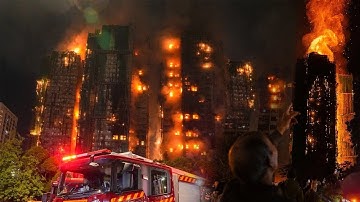 Hong Kong Fire: Massive Blaze Engulfs All 8 Towers of Wang Fuk Court, Bamboo Scaffolding Tragedy