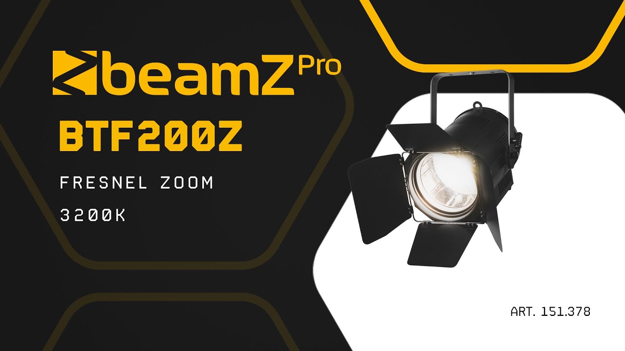 BTF200Z Fresnel Zoom 200W LED White 3200K - beamZ