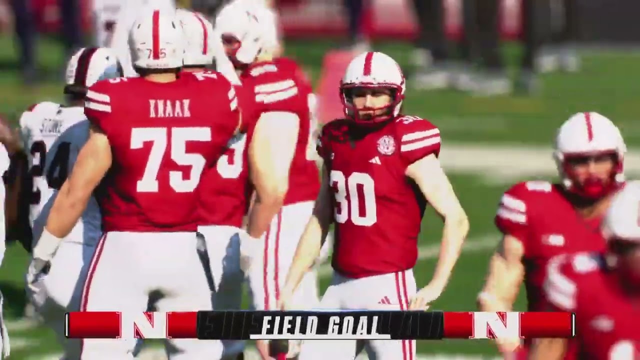 Playing College Football, Nebraska versus Arkansas State ￼￼