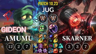 GRF GIDEON Amumu vs Skarner Jungle - KR Patch 10.23