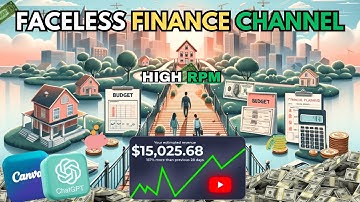 How To Create A Faceless Finance Channel Using Chat GPT & Canva ($15k/Month)