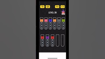 Water Sort Puzzle Level 29 Walkthrough #shorts #watersortpuzzle
