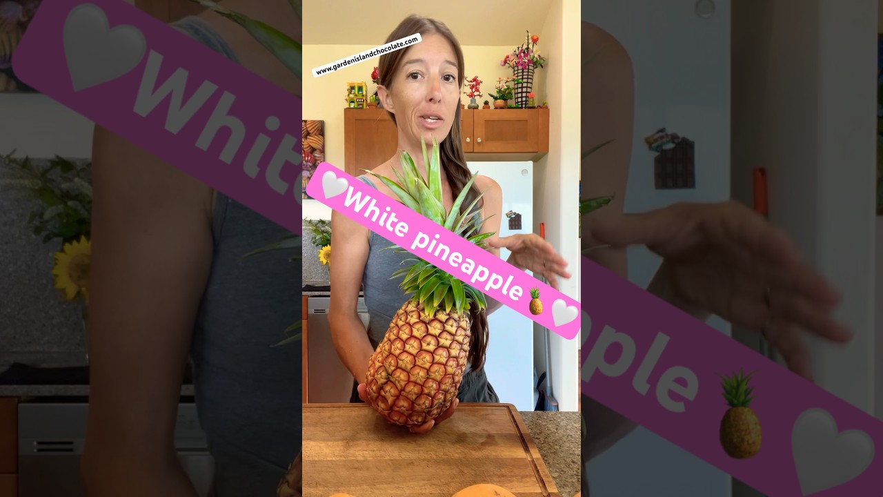 Summer time on Kauai is White Pineapple season🤤🤍🍍 Unique to Hawaii only w/ low acidity & fiber🏝️