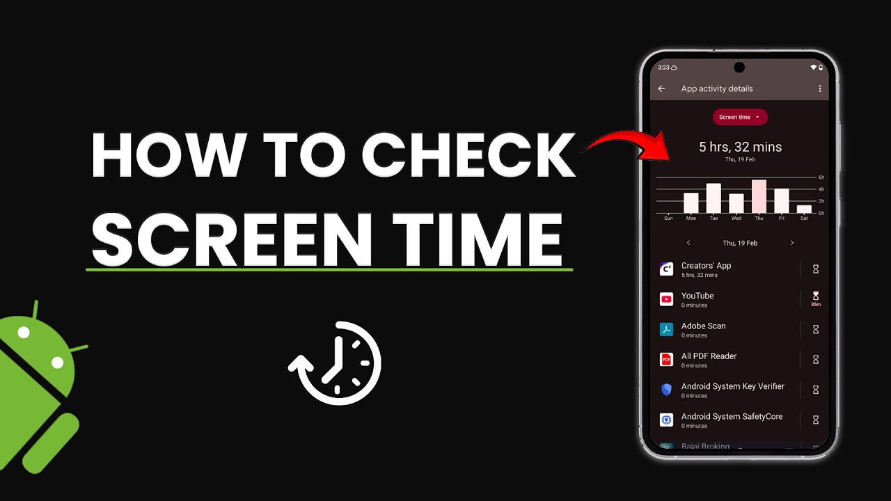 How to Check Screen Time on Android? - YouTube