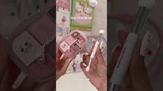 Cutest Sanrio Kbeauty Collab #sanrio #kbeauty #makeup #kawaii #aesthetic #pink #wonyoungism #shorts