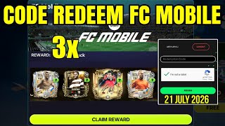 NEW FC MOBILE 25 CODES🎁 FOR 21 JULY 2026 || How To Redeem Code || FC MOBILE 24 REDEEM CODES screenshot 1