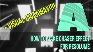 How to make CHASER EFFECT For resolume !!! only 10 minutes!