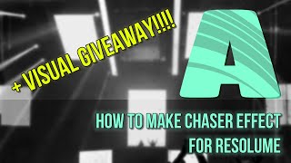 How to make CHASER EFFECT For resolume !!! only 10 minutes!