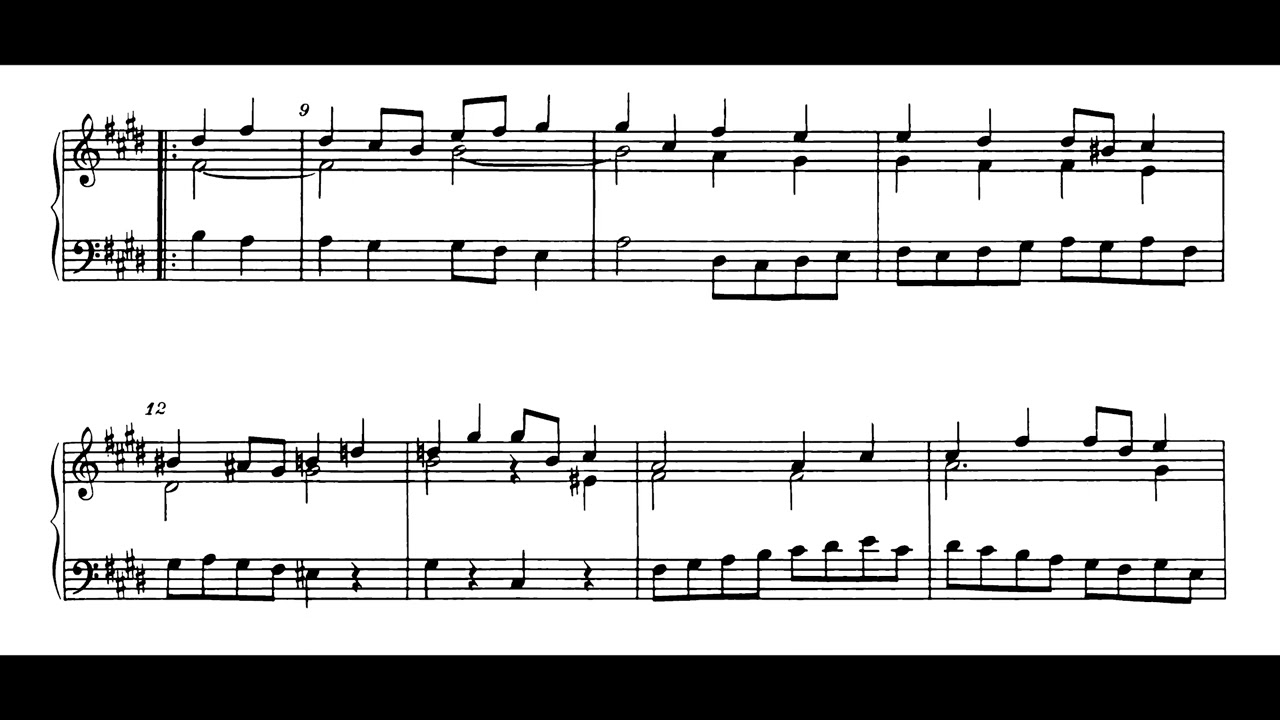 Update New Bach - French Suite No. 6 in E mayor, BWV 817 (Isolde Ahlgrimm, harpsichord)