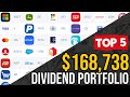 My top 5 dividend stocks i own  169k dividend portfolio