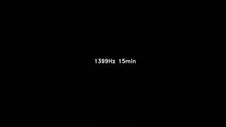 1399 Hz 15min sine sound wave